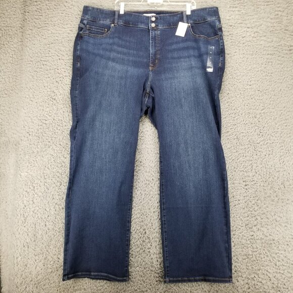 Lane Bryant Jeans Womens 28 Blue Tighter Tummy High Rise Boot Stretch *NWT* - Picture 1 of 15